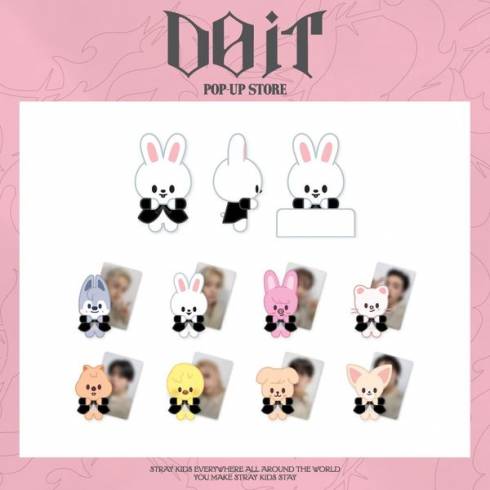 STRAY KIDS OFFICIAL 'DOMINATE : CELEBRATE' SKZOO MAGNET PLUSH SET